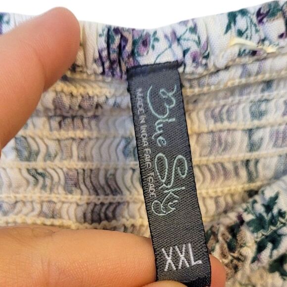 Blue Sky Women's Boho Patchwork Embroidered Midi Skirt Size XXL - Picture 3 of 6